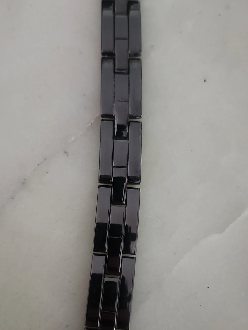 Gunmetal Black Stainless Steel Link Bracelet for Men